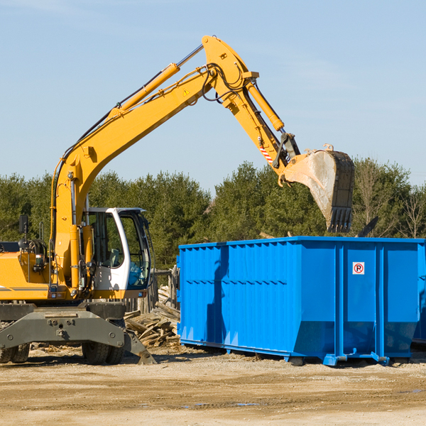 are there any restrictions on where a residential dumpster can be placed in Iron Post Oklahoma